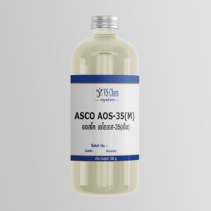 ASCO AOS-35 Sodium C14-16 Olefin Sulfonate Mild Surfactant ทำความสะอาด ฟองมาก ปลอด 1,4-Dioxane ทดแทน SLS SLES VS Ingredients